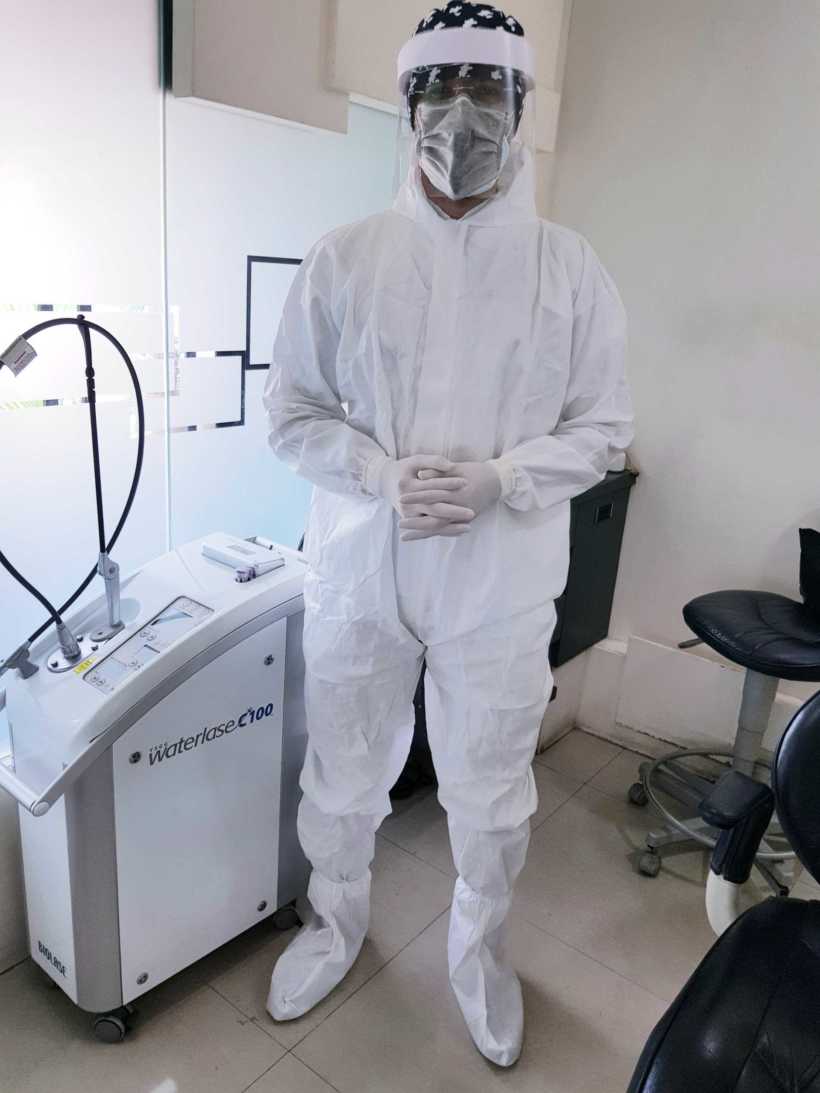 Dr. Priyank Mathur in PPE